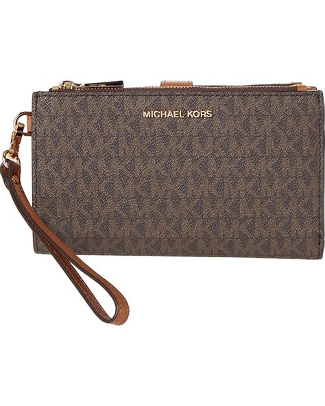 michael michael kors jet set double zip wristlet
